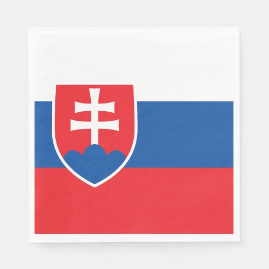 Slovakia Flag スタンダードランチョンナプキン (正面)