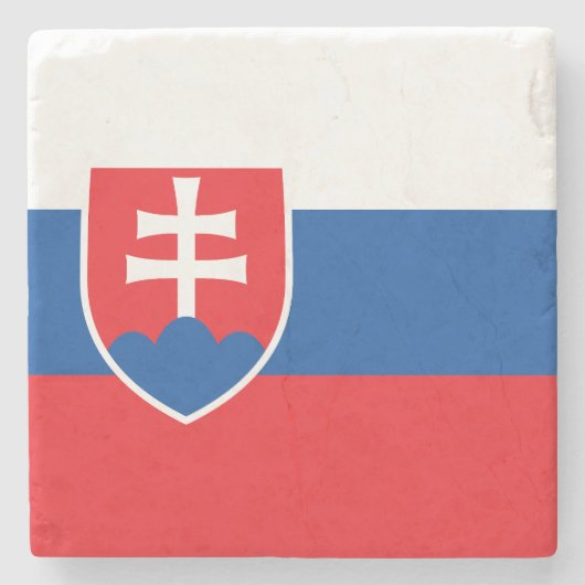 Slovakia Flag ストーンコースター (正面)