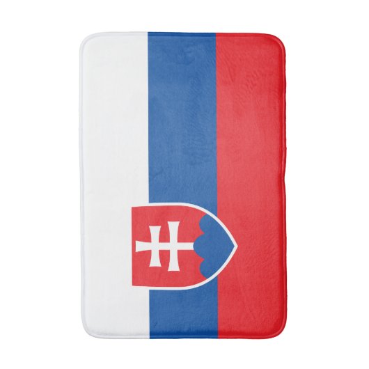 Slovakia Flag バスマット (正面縦)