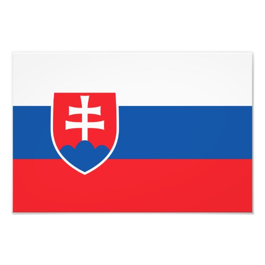 Slovakia Flag フォトプリント (正面)