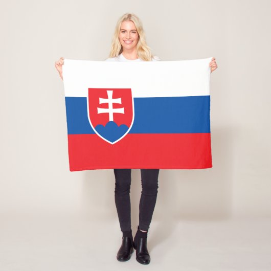 Slovakia Flag フリースブランケット (インサイチュ)