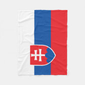 Slovakia Flag フリースブランケット (正面)