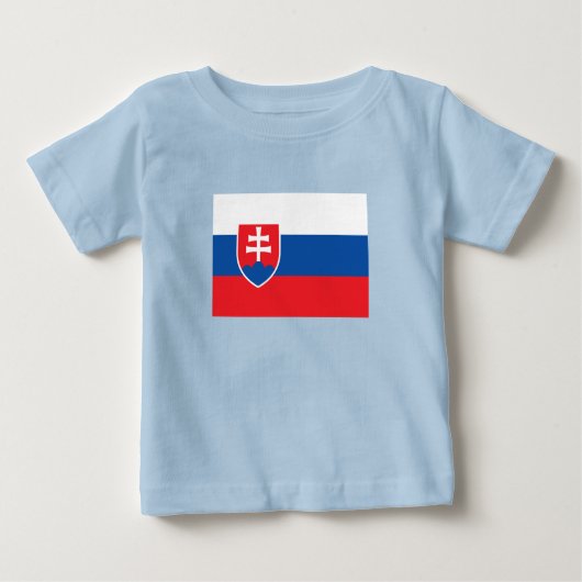Slovakia Flag ベビーTシャツ (正面)