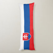 Slovakia Flag ボディピロー (裏面 (縦))