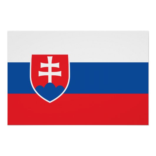 Slovakia Flag ポスター (正面)