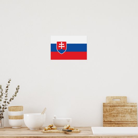 Slovakia Flag ポスター (キッチン)