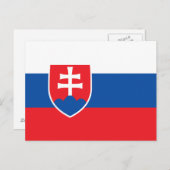 Slovakia Flag ポストカード (正面/裏面)
