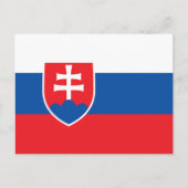 Slovakia Flag ポストカード (正面)