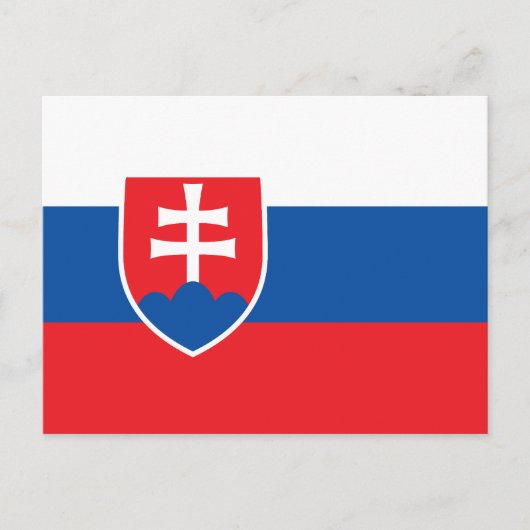 Slovakia Flag ポストカード (正面)