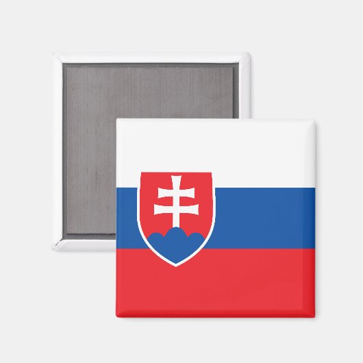 Slovakia Flag マグネット (正面/裏面)