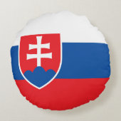 Slovakia Flag ラウンドクッション (裏面)