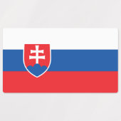 Slovakia Flag ラベル (デザイン1)