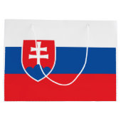 Slovakia Flag ラージペーパーバッグ (裏面)
