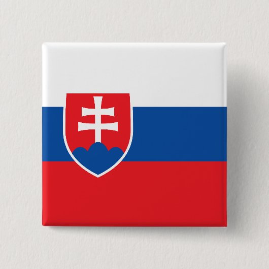 Slovakia Flag 缶バッジ (正面)