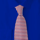 Slovakia Flag Brick Pattern ネクタイ