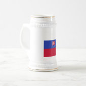 Slovakia Flag Emblem ビールジョッキ (正面左)