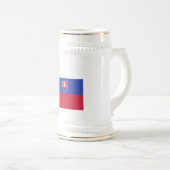 Slovakia Flag Emblem ビールジョッキ (正面右)