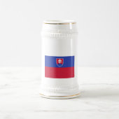 Slovakia Flag Emblem ビールジョッキ (中央)