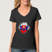 Slovakia flag tシャツ (正面)