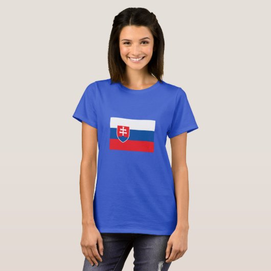 Slovakia Flag Tシャツ (正面フル)