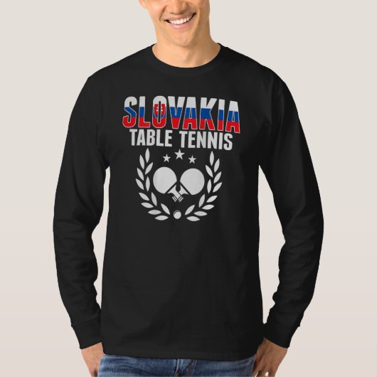 Slovakia Ping Pong   Slovak Table Tennis Team Supp Tシャツ (正面)