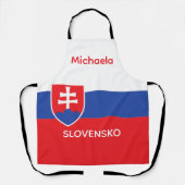 Slovakia Slovakian Flag Emblem Europe エプロン (正面)