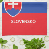 Slovakia Slovakian Flag Emblem Europe キッチンタオル (折り畳み)