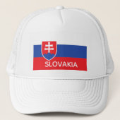 Slovakia Slovakian Flag Emblem Europe キャップ (正面)