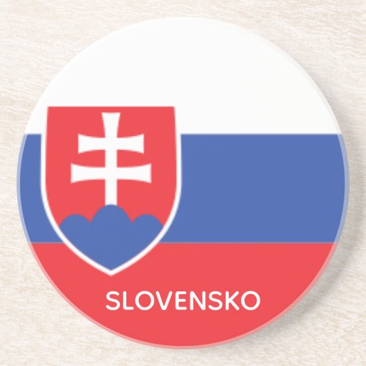 Slovakia Slovakian Flag Emblem Europe コースター (正面)