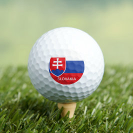 Slovakia Slovakian Flag Emblem Europe ゴルフボール