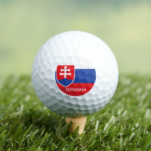 Slovakia Slovakian Flag Emblem Europe ゴルフボール (インサイチュ 木)