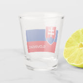 Slovakia Slovakian Flag Emblem Europe ショットグラス (裏面)