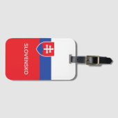 Slovakia Slovakian Flag Emblem Europe ラゲッジタグ (正面横)