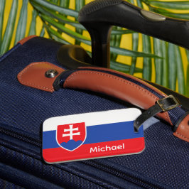 Slovakia Slovakian Flag Emblem Europe ラゲッジタグ