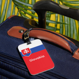 Slovakia Slovakian Flag Emblem Europe ラゲッジタグ