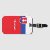 Slovakia Slovakian Flag Emblem Europe ラゲッジタグ (正面横)