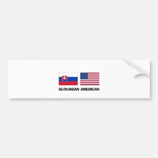 Slovakianアメリカ人 バンパーステッカー (正面)