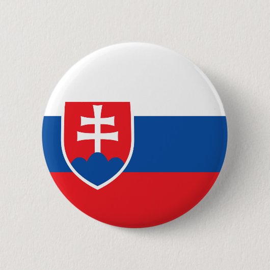 Slovakian旗 缶バッジ (正面)