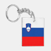 Slovenia Flag キーホルダー (正面左)