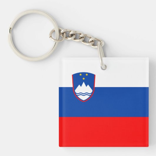 Slovenia Flag キーホルダー (正面)