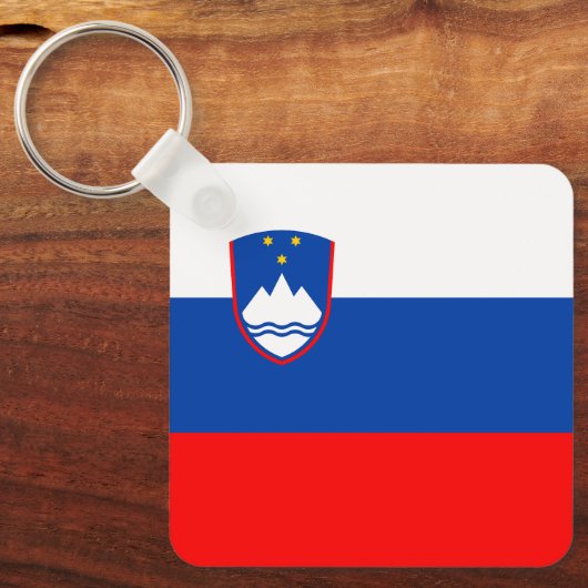 Slovenia Flag キーホルダー (正面)