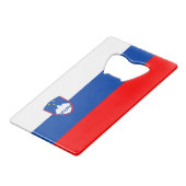 Slovenia Flag クレジットカード栓抜き (正面アングル)