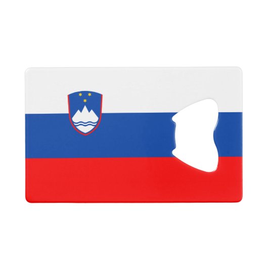 Slovenia Flag クレジットカード栓抜き (正面(横))