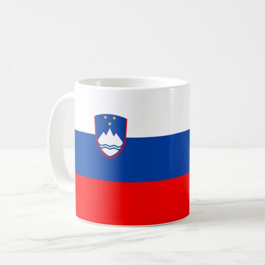 Slovenia Flag コーヒーマグカップ (正面左)