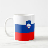 Slovenia Flag コーヒーマグカップ (左)