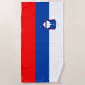 Slovenia Flag ビーチタオル (正面)