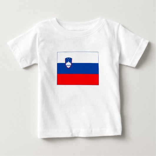 Slovenia Flag ベビーTシャツ (正面)
