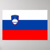 Slovenia Flag ポスター (正面)