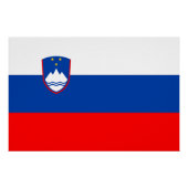 Slovenia Flag ポスター (正面)