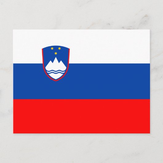 Slovenia Flag ポストカード (正面)